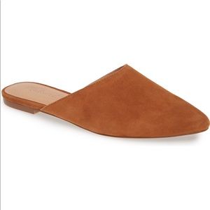 Madewell remi slip on mule- suede brown
